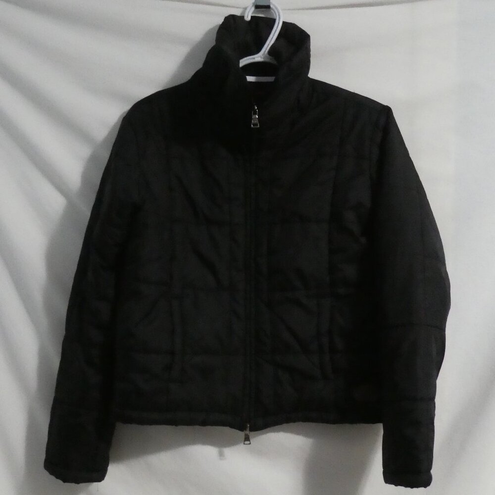 CASTRO GIRL | size 6 | Black Quilted Puffer Zip-Up Lightweight Jacket